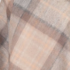 Edinburgh Lambswool Tartan Stole - Soft Luxury Check Wrap with Fringe - Mackellar Natural - Heritage Of Scotland -