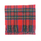 Edinburgh Lambswool Tartan Stole - Soft Luxury Check Wrap with Fringe - Official Royal Stewart - Heritage Of Scotland -