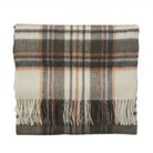 Edinburgh Lambswool Tartan Stole – Soft Luxury Check Wrap with Fringe - Royal Stewart Vintage Duck Egg - Heritage Of Scotland -