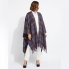 Edinburgh Long Lambswool Tartan Cape – Premium Plaid Wrap - Anderson - Heritage Of Scotland -