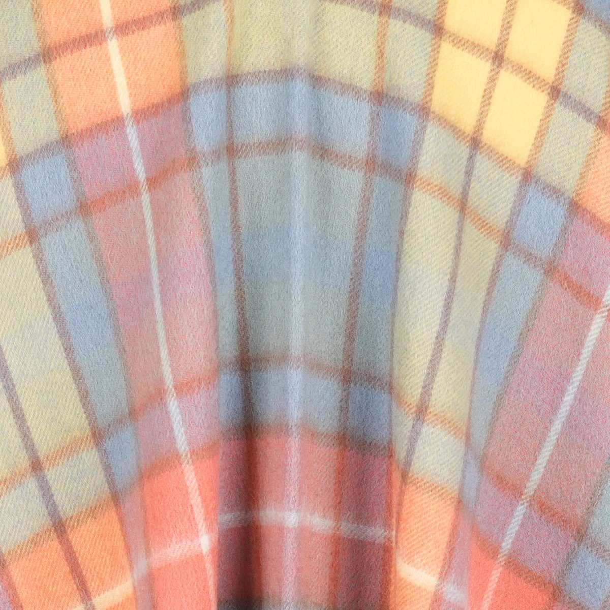 Edinburgh Long Lambswool Tartan Cape – Premium Plaid Wrap - Buchanan Acient - Heritage Of Scotland -