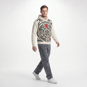 Edinburgh Scotland Celtic Knot Hoodie – Cream | Heritage Inspired Hooded Sweatshirt - Heritage Of Scotland - S