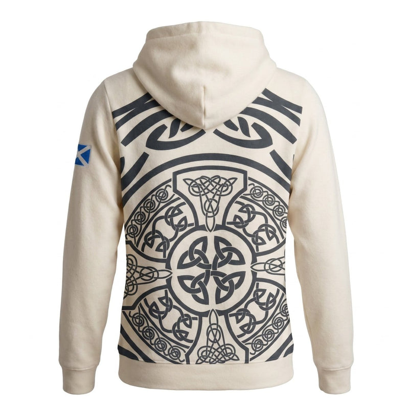 Edinburgh Scotland Celtic Knot Hoodie – Cream | Heritage Inspired Hooded Sweatshirt - Heritage Of Scotland - S