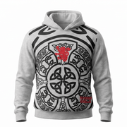 Edinburgh Scotland Celtic Knot Hoodie – Grey | Heritage Inspired Hooded Sweatshirt - Heritage Of Scotland - S