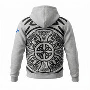 Edinburgh Scotland Celtic Knot Hoodie – Grey | Heritage Inspired Hooded Sweatshirt - Heritage Of Scotland - S