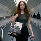Edinburgh Shoulder Bag with Zip – Large City Print Tote Bag - Heritage Of Scotland - 