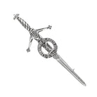 Elliot Clan Badge, Kilt Pin, Lapel Pin, Cufflinks, Keyring/Key Fob & Gift Set — Fine Pewter by Art Pewter — Made in Scotland (Shiny Finish) - Heritage Of Scotland - Kilt Pin