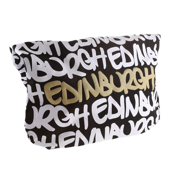 Eva Sling Bag Edinburgh - Heritage Of Scotland - BLACK/WHITE/GOLD