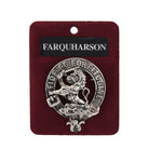 Farquharson Clan Badge, Kilt Pin, Lapel Pin, Cufflinks, Keyring/Key Fob & Gift Set — Fine Pewter by Art Pewter — Made in Scotland (Shiny Finish) - Heritage Of Scotland - Badge