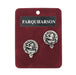 Farquharson Clan Badge, Kilt Pin, Lapel Pin, Cufflinks, Keyring/Key Fob & Gift Set — Fine Pewter by Art Pewter — Made in Scotland (Shiny Finish) - Heritage Of Scotland - Cufflinks