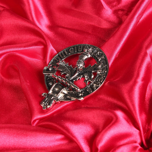 Ferguson Clan Badge, Kilt Pin, Lapel Pin, Cufflinks, Keyring/Key Fob & Gift Set — Fine Pewter by Art Pewter — Made in Scotland (Shiny Finish) - Heritage Of Scotland - Badge