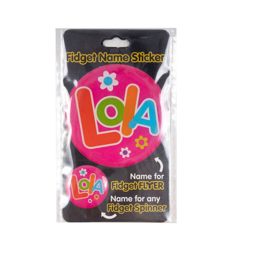 Fidget Flyer Name Stickers Lola - Heritage Of Scotland - LOLA