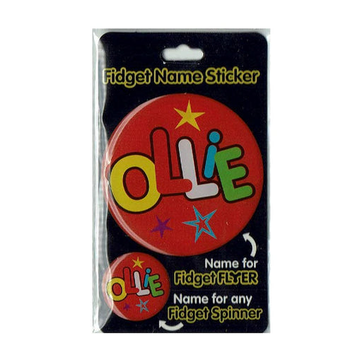 Fidget Flyer Name Stickers Ollie - Heritage Of Scotland - OLLIE