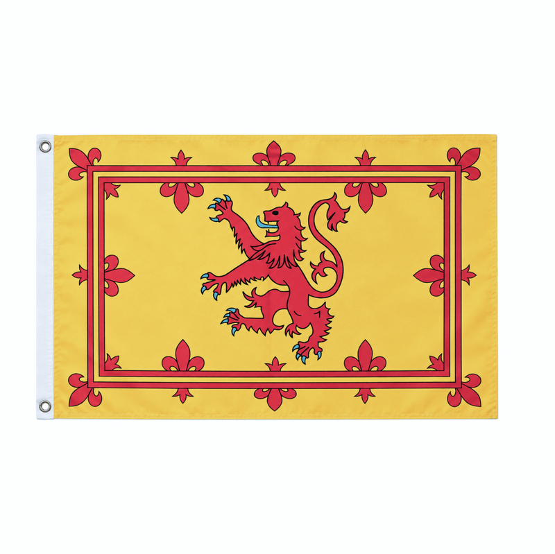 Flag Scotland 3x2 inch with Eyelets - Lion Rampant - Heritage Of Scotland - 