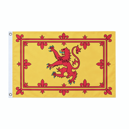 Flag Scotland 3x2 inch with Eyelets - Lion Rampant - Heritage Of Scotland - 