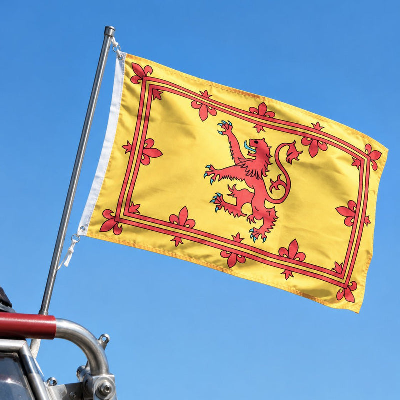 Flag Scotland 5x3 Inch with Eyelets - Heritage Of Scotland - LION RAMPANT / One Size