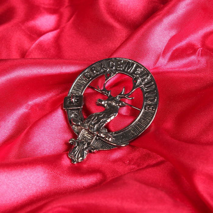 Forbes Clan Badge, Kilt Pin, Lapel Pin, Cufflinks, Keyring/Key Fob & Gift Set — Fine Pewter by Art Pewter — Made in Scotland (Shiny Finish) - Heritage Of Scotland - Badge