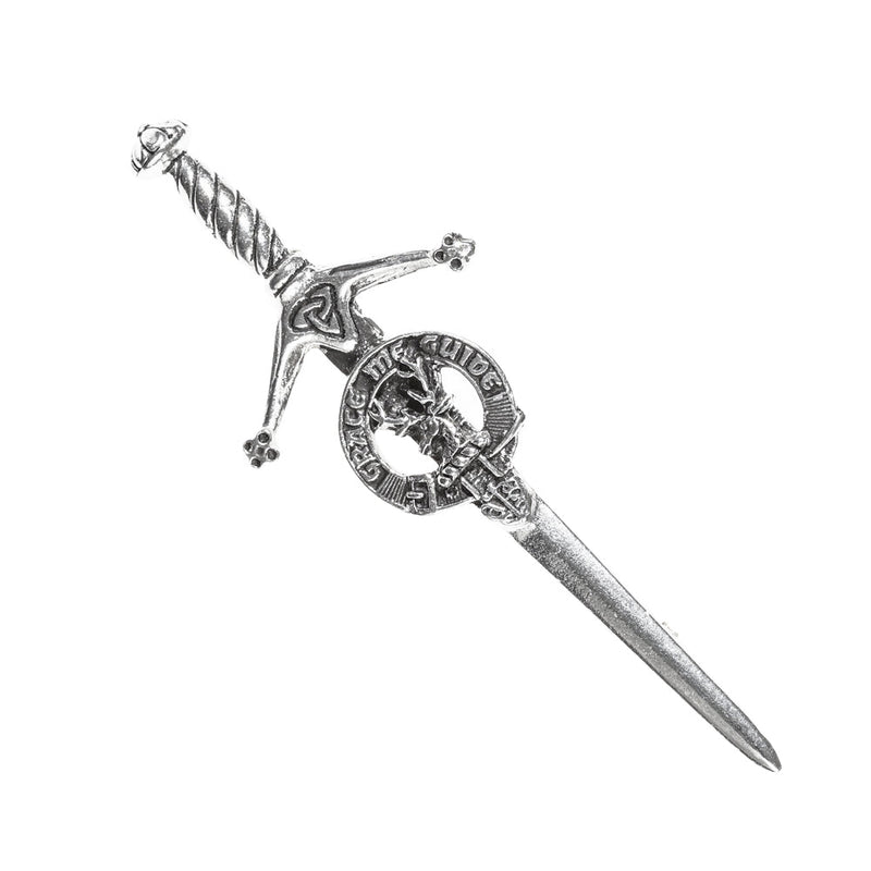 Forbes Clan Badge, Kilt Pin, Lapel Pin, Cufflinks, Keyring/Key Fob & Gift Set — Fine Pewter by Art Pewter — Made in Scotland (Shiny Finish) - Heritage Of Scotland - Kilt Pin