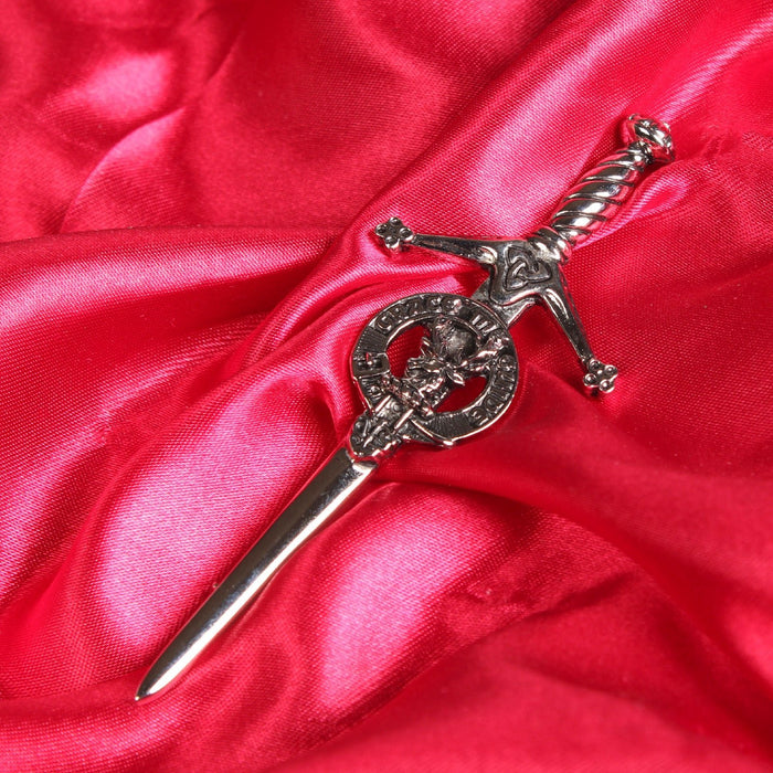 Forbes Clan Badge, Kilt Pin, Lapel Pin, Cufflinks, Keyring/Key Fob & Gift Set — Fine Pewter by Art Pewter — Made in Scotland (Shiny Finish) - Heritage Of Scotland - Kilt Pin