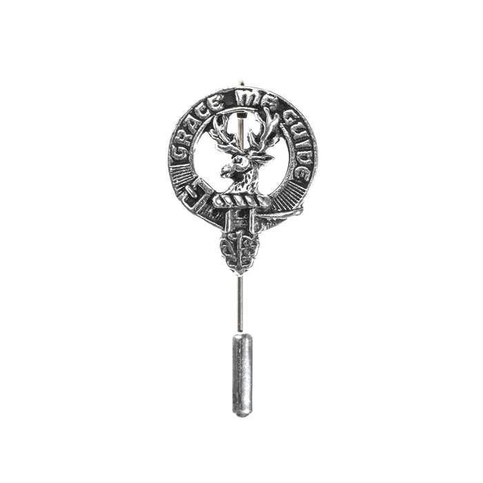 Forbes Clan Badge, Kilt Pin, Lapel Pin, Cufflinks, Keyring/Key Fob & Gift Set — Fine Pewter by Art Pewter — Made in Scotland (Shiny Finish) - Heritage Of Scotland - Lapel Pin