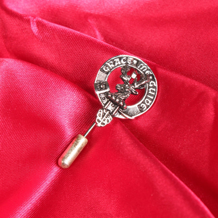 Forbes Clan Badge, Kilt Pin, Lapel Pin, Cufflinks, Keyring/Key Fob & Gift Set — Fine Pewter by Art Pewter — Made in Scotland (Shiny Finish) - Heritage Of Scotland - Lapel Pin