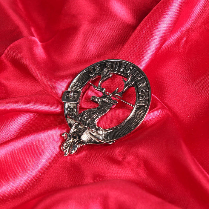 Fraser of Lovat Clan Badge, Kilt Pin, Lapel Pin, Cufflinks, Keyring/Key Fob & Gift Set — Fine Pewter by Art Pewter — Made in Scotland (Shiny Finish) - Heritage Of Scotland - Badge