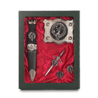 Fraser of Lovat Clan Badge, Kilt Pin, Lapel Pin, Cufflinks, Keyring/Key Fob & Gift Set — Fine Pewter by Art Pewter — Made in Scotland (Shiny Finish) - Heritage Of Scotland - Gift Set