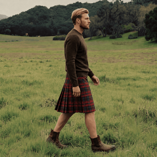 Gents Full Deluxe Kilt Macdonald - Heritage Of Scotland - Macdonald