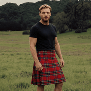 Gents Full Deluxe Kilt Stewart Royal - Heritage Of Scotland - Stewart Royal