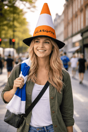 Glasgow Cone Hat – Funny Scottish Traffic Cone Novelty Party Hat - Heritage Of Scotland - 