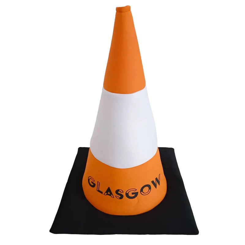 Glasgow Cone Hat – Funny Scottish Traffic Cone Novelty Party Hat - Heritage Of Scotland - 