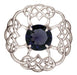 Glendevon Brooch Dark Amethyst Dark Amethyst - Heritage Of Scotland - DARK AMETHYST