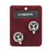 Gordon Clan Badge, Kilt Pin, Lapel Pin, Cufflinks, Keyring/Key Fob & Gift Set — Fine Pewter by Art Pewter — Made in Scotland (Shiny Finish) - Heritage Of Scotland - Cufflinks