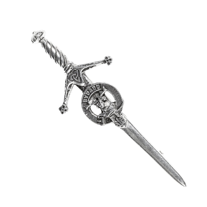 Gordon Clan Badge, Kilt Pin, Lapel Pin, Cufflinks, Keyring/Key Fob & Gift Set — Fine Pewter by Art Pewter — Made in Scotland (Shiny Finish) - Heritage Of Scotland - Kilt Pin