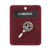 Gordon Clan Badge, Kilt Pin, Lapel Pin, Cufflinks, Keyring/Key Fob & Gift Set — Fine Pewter by Art Pewter — Made in Scotland (Shiny Finish) - Heritage Of Scotland - Lapel Pin