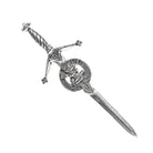 Graham Clan Badge, Kilt Pin, Lapel Pin, Cufflinks, Keyring/Key Fob & Gift Set — Fine Pewter by Art Pewter — Made in Scotland (Shiny Finish) - Heritage Of Scotland - Kilt Pin