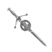 Graham Clan Badge, Kilt Pin, Lapel Pin, Cufflinks, Keyring/Key Fob & Gift Set — Fine Pewter by Art Pewter — Made in Scotland (Shiny Finish) - Heritage Of Scotland - Kilt Pin