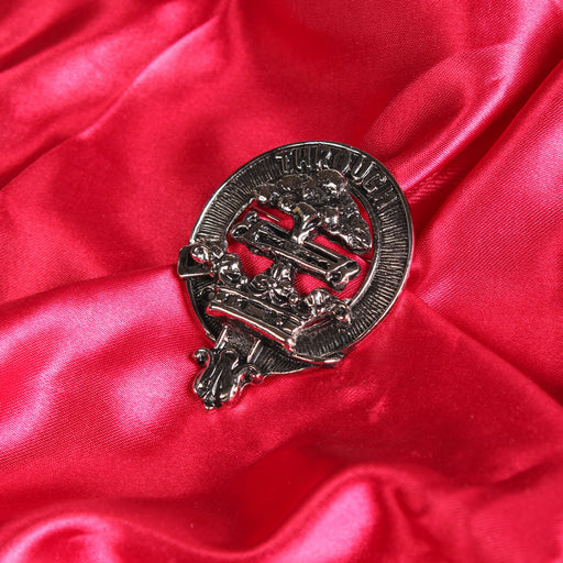 Hamilton Clan Badge, Kilt Pin, Lapel Pin, Cufflinks, Keyring/Key Fob & Gift Set — Fine Pewter by Art Pewter — Made in Scotland (Shiny Finish) - Heritage Of Scotland - Badge