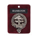Hamilton Clan Badge, Kilt Pin, Lapel Pin, Cufflinks, Keyring/Key Fob & Gift Set — Fine Pewter by Art Pewter — Made in Scotland (Shiny Finish) - Heritage Of Scotland - Badge