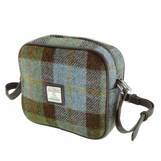 Harris Tweed Almond Mini Bag - Compact Scottish Crossbody Bag - Heritage Of Scotland - MacLeod Tartan (COL015)