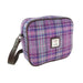 Harris Tweed Almond Mini Bag - Compact Scottish Crossbody Bag - Heritage Of Scotland - Purple & Mint Check (COL146)