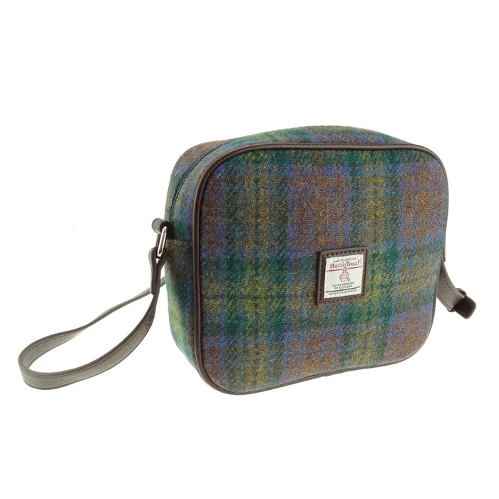 Harris Tweed Almond Mini Bag - Compact Scottish Crossbody Bag - Heritage Of Scotland - Skye Tartan (COL094)