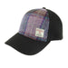 Harris Tweed and Cotton Baseball Cap - Adjustable Fit - Heritage Of Scotland - Pink/Lilac Check (COL034)