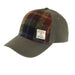 Harris Tweed and Cotton Baseball Cap - Adjustable Fit - Heritage Of Scotland - Rust Check (COL059)