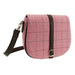Harris Tweed Beauly Shoulder Bag - Classic Tartan Everyday Bag - Heritage Of Scotland - Bright Pink with Overcheck (COL068)