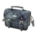 Harris Tweed Bervie Mini Satchel - Compact Tartan Satchel Bag - Heritage Of Scotland - Grey / Black Tartan (COL095)