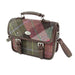 Harris Tweed Bervie Mini Satchel - Compact Tartan Satchel Bag - Heritage Of Scotland - Muted Green & Purple Tartan (COL137)