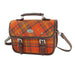 Harris Tweed Bervie Mini Satchel - Compact Tartan Satchel Bag - Heritage Of Scotland - Orange Check (COL108)
