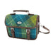 Harris Tweed Bervie Mini Satchel - Compact Tartan Satchel Bag - Heritage Of Scotland - Sea Blue/Green Tartan (COL114)
