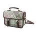 Harris Tweed Bervie Mini Satchel - Compact Tartan Satchel Bag - Heritage Of Scotland - Soft Pink Buchanan (COL134)